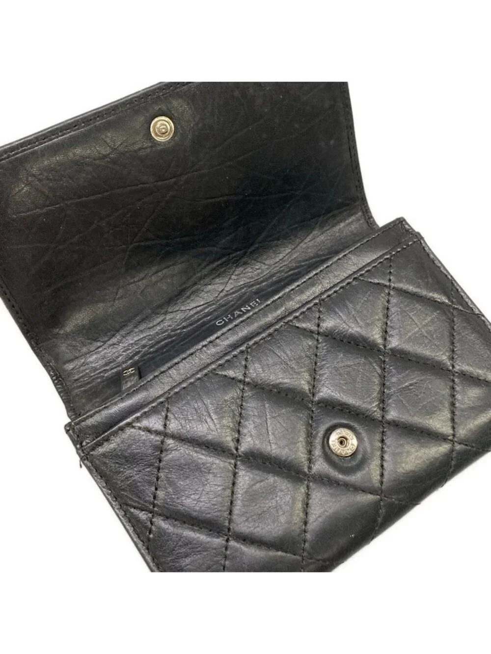 Chanel Wallet Cambon Line Black Leather
